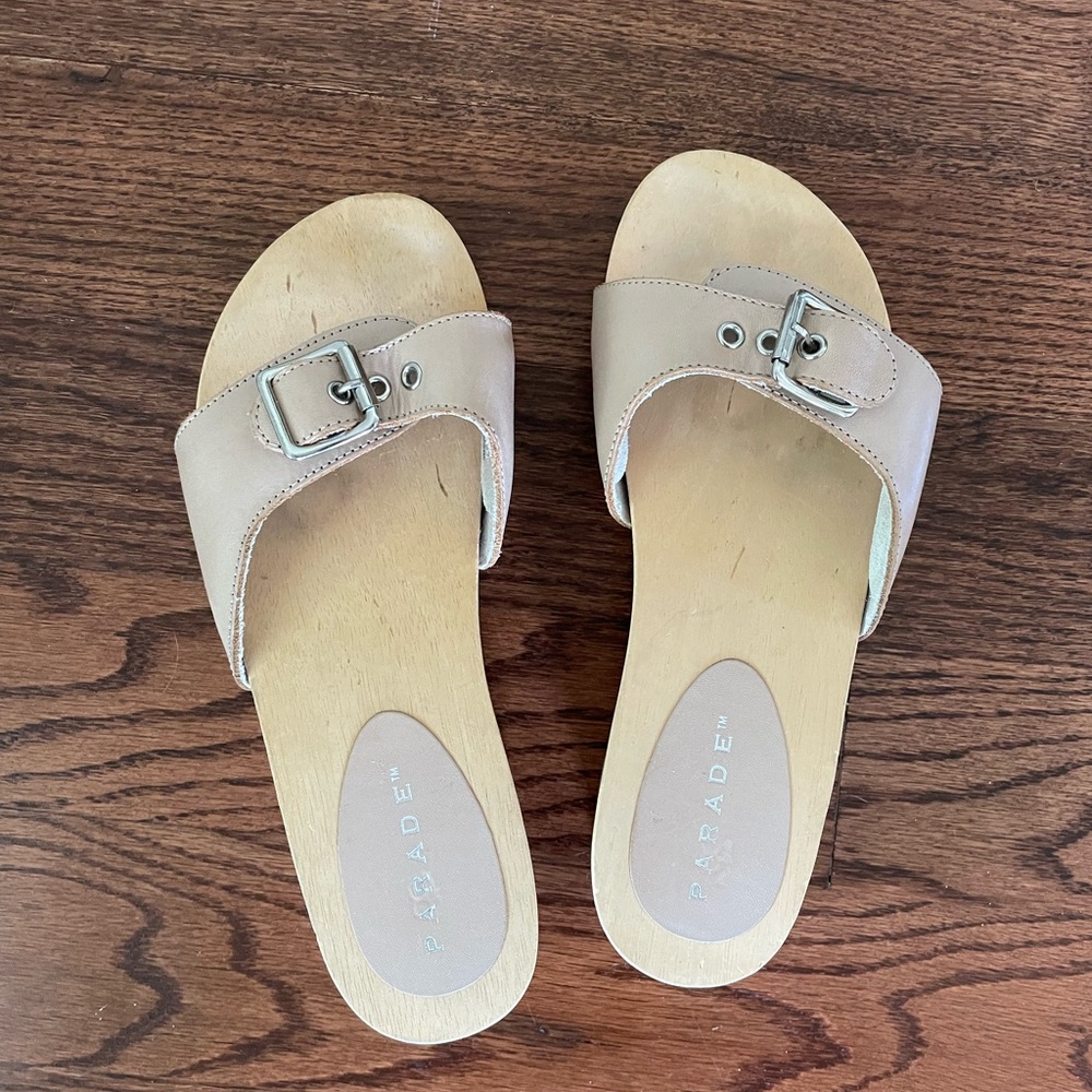 It shoe of the season! Clogs with a buckle
